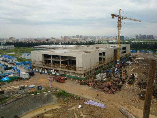 中國建筑集團承建的vivo總部施工采用LED燈節能